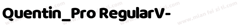 Quentin_Pro RegularV字体转换